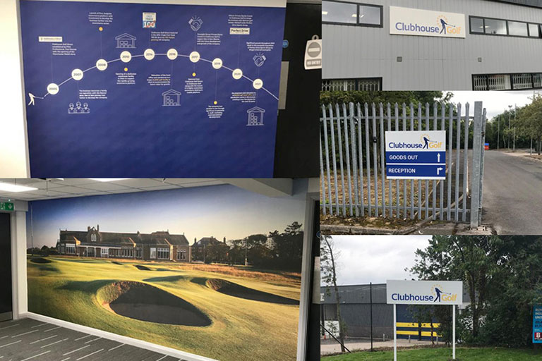 Stand out graphics for Clubhouse Golf